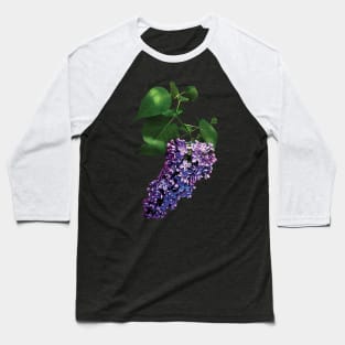 Lilacs - Graceful Purple Lilacs Baseball T-Shirt